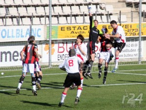 José Sanchez en un partido con el Reus