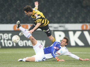 Guiem Vallori durante el partido.