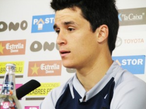 Juanmi Callejon en rueda de prensa