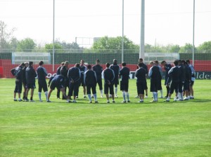 Entrenamiento de esta mañana