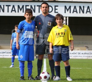 Miguel Morey con los capitanes