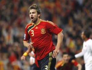 Piqué autor del Gol de España