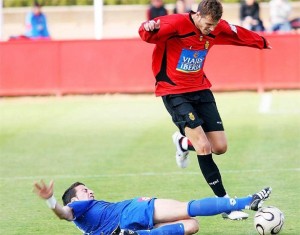 Jugada del Mallorca B en Son Bibiloni