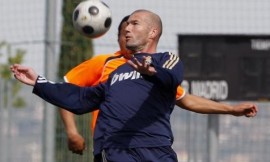 Zidane durante el partido