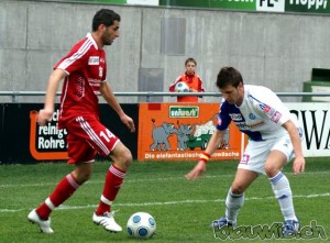 Vallori durante el partido