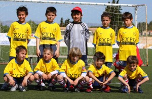 Plantilla del Manacor en el partido en Sta. Margalida.