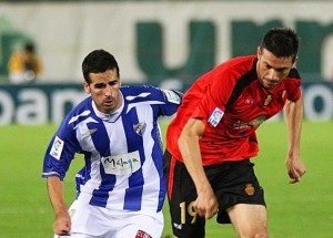 Pep Lluis Marti durante el partido en Malaga