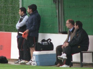 Nando Pons presenció el entrenamiento