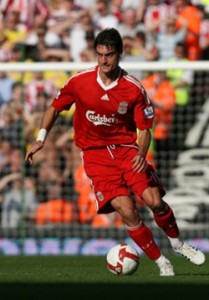 Albert Riera en el Liverpool