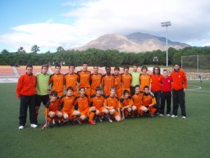 La Selección cadete tercera de España.