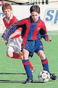 Ándres Iniesta en la Masia