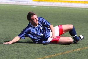 Abel en un partido con el S'horta esta temporada