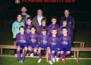 Foto oficial del equipo benjamín F7 del Poblense, www.poblense.com