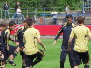 Entrenamiento de la Selección española