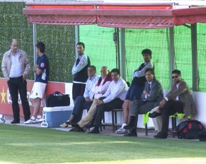 Mateu Alemany y Nando Pons han seguido el entrenamiento de hoy en la Ciutat Esportiva