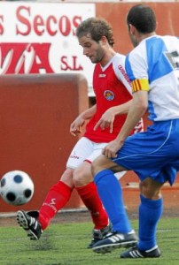 Jonan, durante un partido con el Eivissa MOISÉS COPA