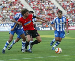 Tuni en un partido de Son Moix