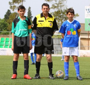 El Colegiado Longino con los capitanes