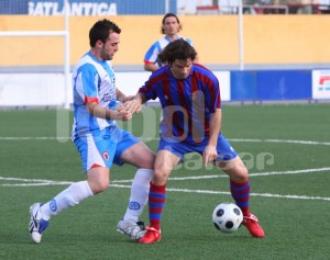 Sergio García en el partido frente al Alcudia