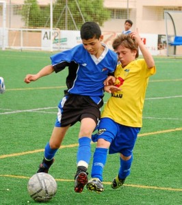 San Agustín y Rápid Atlético disputaron un encuentro igualado. Luis Herrera