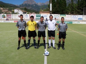 Valverde Martinez con los capitanes y asistentes