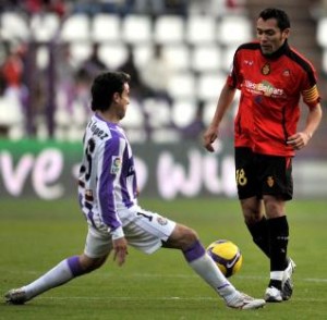 Arango durante el partido disputado en Valladolid esta temporada.  Foto: Alfaqui