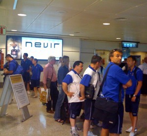 Salida del equipo hacia Tenerife esta mañana