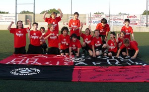 Los campeones celebrando el titulo de liga. PORTO CRISTO