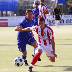 Jugada del partido disputado en Binissalem