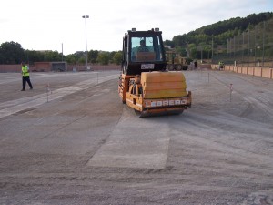 Obras en el campo de Son Macia