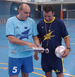 Tomás Cladera y Rafa Moya entrenadores del Brisasport FS.