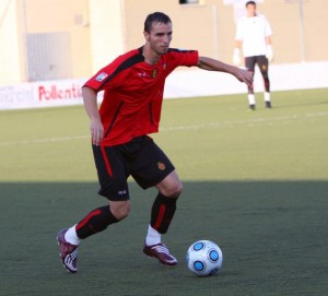 Francesc Campins, en pretemporada con el Mallorca B en Alcudia