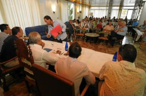 Imagen de archivo de la asamblea del Eivissa celebrada el pasado día 23 de junio.  VICENT MARÍ