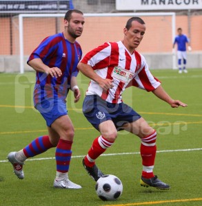 Benji con el Manacor la pasada temporada en el partido frente al Soledad