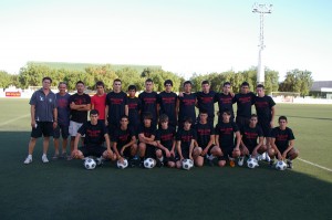 El Campos juvenil en el primer entrenamiento