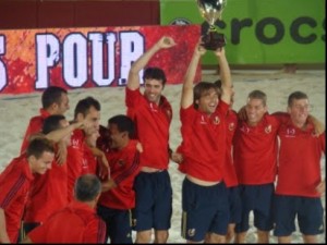 España logra la victoria en el torneo francés de la Euroliga de Fútbol playa