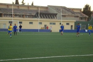 Momento del partido disputado ayer