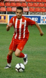 Julio Álvarez, en un partido con el Almería.  Foto: diario de Almería