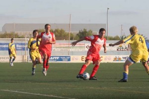 El Sporting de Segunda B. El equipo de Joan Esteva mostró un alto nivel en su juego ante el Penya