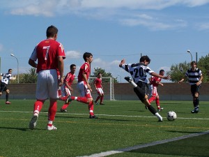 Jugada del partido. Foto: Fotopres