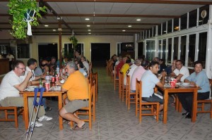 Imagen de la cena en el Poliderportivo de Sa Pobla.