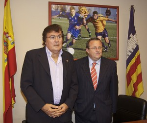 Tomeu Vidal y Miguel Bestard en la Federación Balear