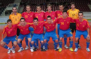 ESPAÑOLA SALA Una formación del equipo nacional absoluto. D.I.
