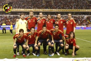 España golea a Belgica