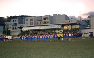 Presentación de los equipos del Ferreries. Foto Damiá Pons