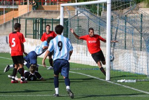 El Balón entro en esta jugada del partido