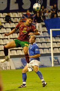 Trujillo en un partido con el Sporting