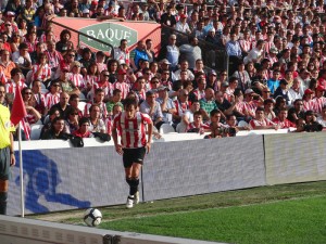 Imagen de la afición del Atletic en San Mames