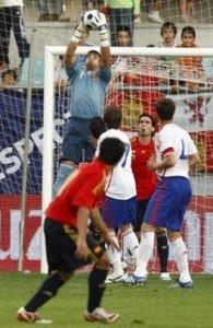 Asenjo con la Sub-17 Española