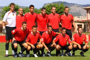 Plantilla del Mallorca que salió derrotada en Son Bibiloni